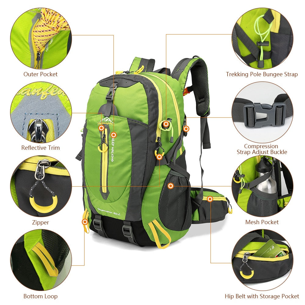 Backpack for Hiking, Camping, Sports, Travel