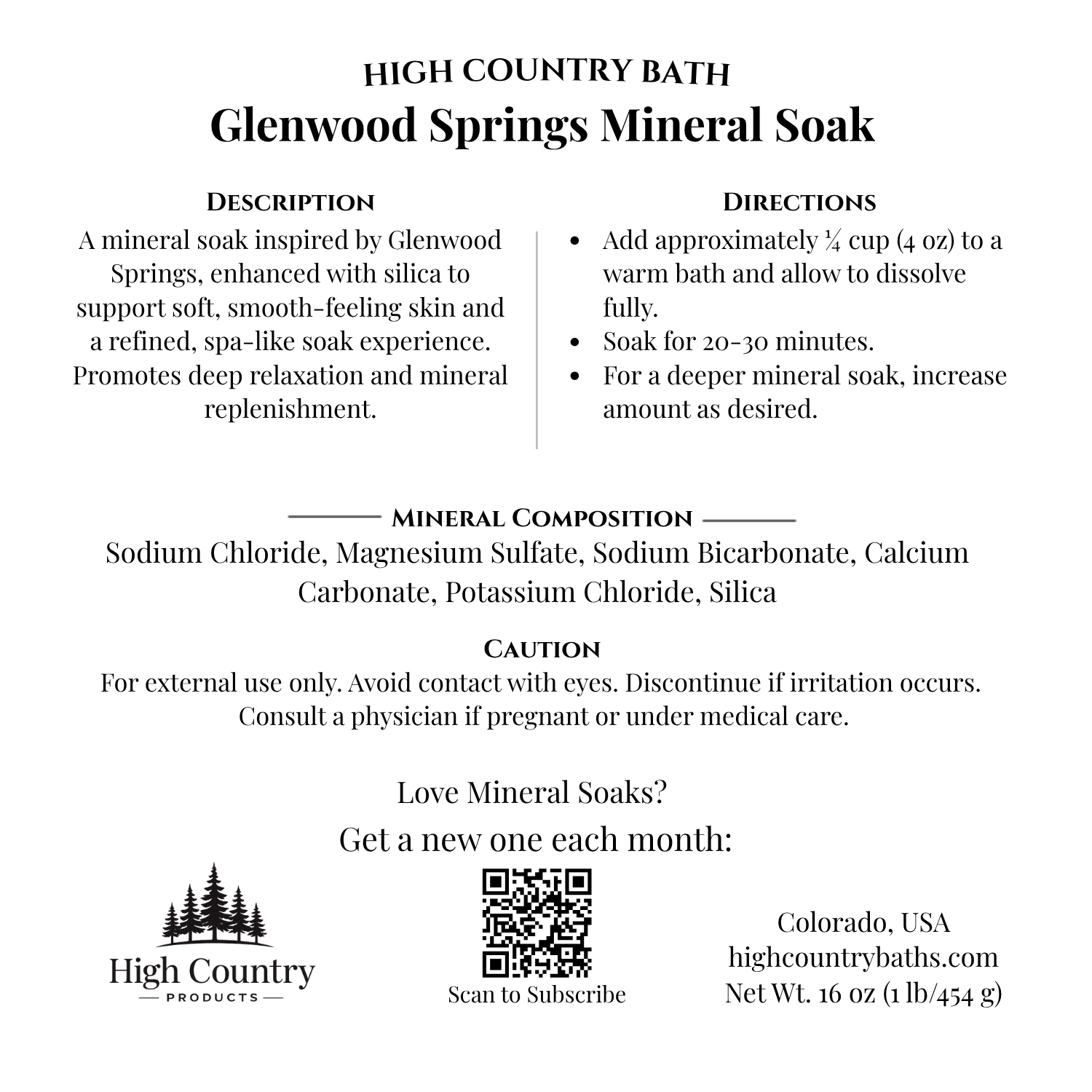 Glenwood Springs Mineral Soak - Coming Soon